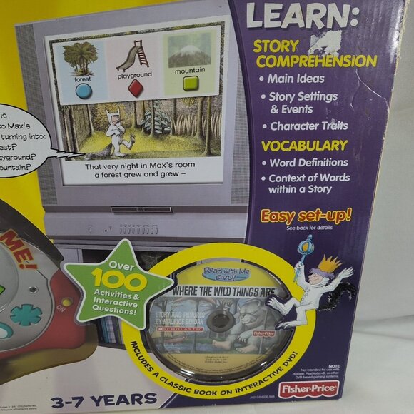 NEW Scholastic Fisher Price Read With Me DVD System Where The Wild Things Are - Picture 3 of 16